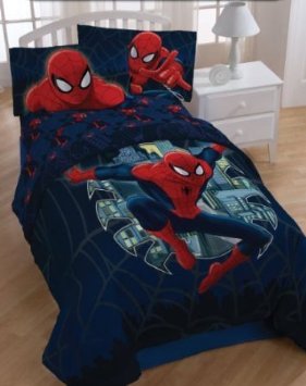 Marvel Spiderman Full Comforter & Sheet Bedding Set Spider-Man Quilt Set