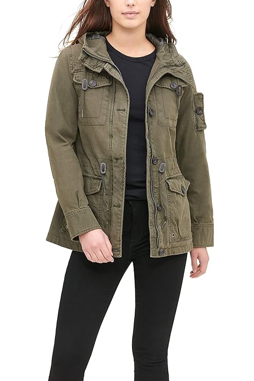 Levi's Women's Cotton Four Pocket Hooded Field Jacket