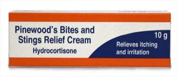 Pinewood's Bite & Stings Relief Cream - Hydrocortisone 1% w/w (3 x 10g Tube)