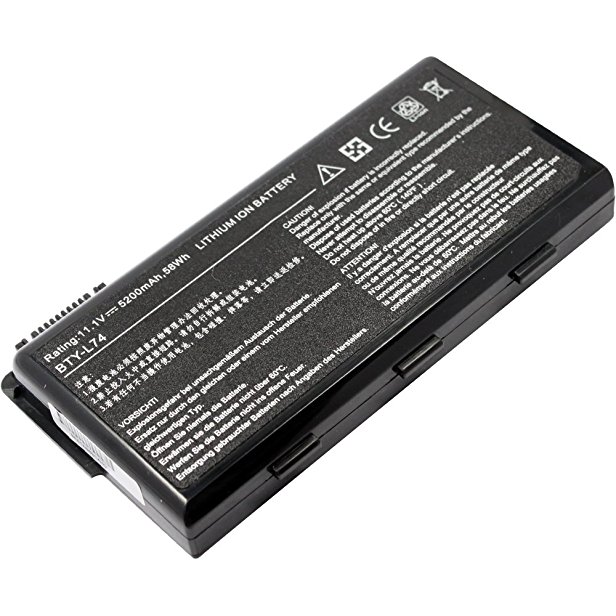 AC Doctor INC New 6 Cell 5200mAh Laptop Battery for MSI A5000 A6000 A6200 A7000 CR500 CR600 BTY-L74 BTY-L75 US