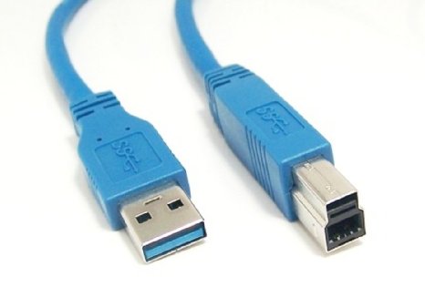 Micro Connectors Inc 6 feet Superspeed USB 30 A to B Cable E07-306AB-BL
