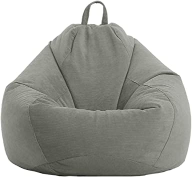 Stuffed Storage Bean Bag Chair Cover (No Filler) Premium Corduroy Bird's Nest Stuffable Beanbag for Kids and Adults Extra Soft Stuffed Animal Storage or Memory Foam Replacement Cover Only