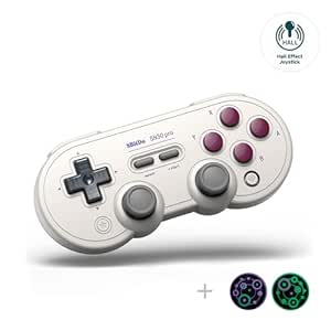 8Bitdo Sn30 Pro Wireless Bluetooth Controller, Hall Effect Joystick Update, Retro Gamepad for Switch, PC, Steam Deck, Android, Raspberry PI, iPhone, iPad, macOS and Apple TV (G Classic Edition)