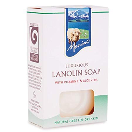Sensitive Skin Lanolin Bar Soap with Vitamin E & Aloe Vera from New Zealand