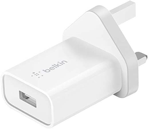 Belkin Boost Charge USB-A Wall Charger 18 W (Qualcomm Quick Charge 3.0 Charger, USB Charger for Quick Charge Devices, Compatible with Samsung, Sony, LG and More)