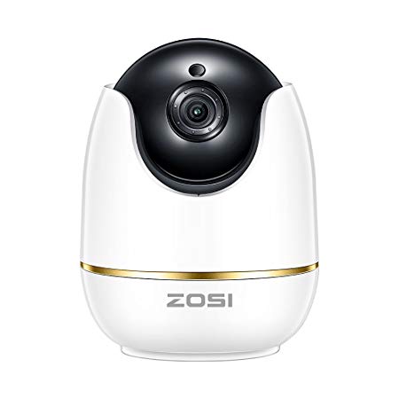 ZOSI 1080P Wireless Security Camera for Home, WiFi Camera Nanny Elder Baby Monitor with Pan,Surveillance IP Camera PTZ Indoor,Two-Way Audio & Night Vision