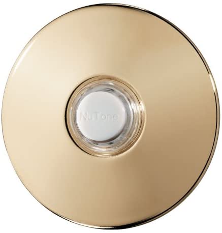 Broan-NuTone PB41BGL Door Chime Push Button, Polished Brass