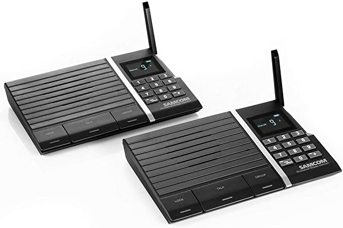 Samcom FTAN10A 10-Channel Wireless Intercom System for Home and Office 2 Stations (Pack of 2)