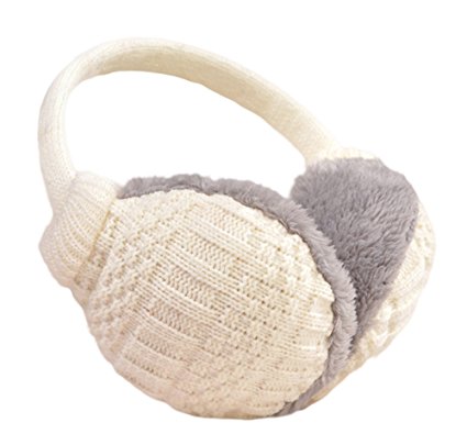 Knolee Unisex Knit EarMuffs Faux Furry Earwarmer Winter Outdoor EarMuffs