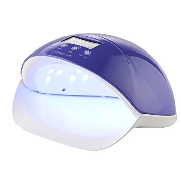 CO-Z 50W Nail Dryer LED UV Lamp Super Quick Curing with LCD Display Manicure Salon Tool for Gel Nail Polish with Infrared Sensor(Purple)