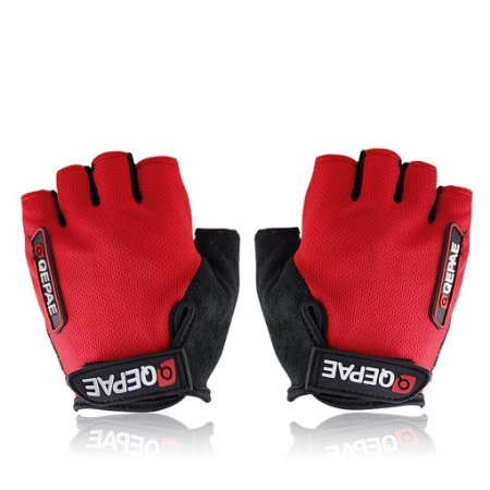 Grazing® Ultra-breathable and Anti-slip Half Finger Silicone Bike Bicycle Gloves