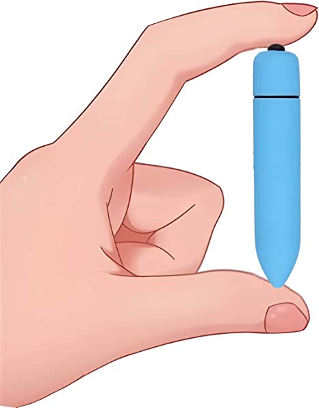 Personal Quiet Mini Bullet Vibrator with10 Modes Sex Toys for Clitoris G-spot Stimulation, Waterproof Wand Massager for Women or Couple Fun (Blue)