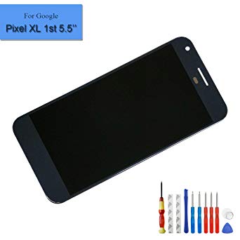 for Google Pixel XL 1st 5.5-Inch Amoled Touch Screen Display Digitizer Replacement LCD Parts   Tools (Black)