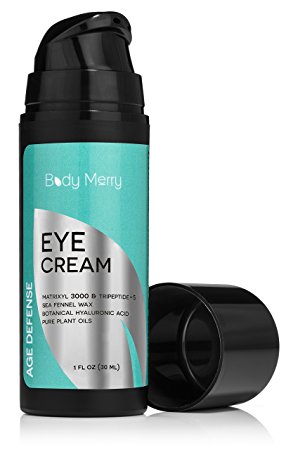Body Merry Soothing Eye Cream with 70  Powerful Ingredients to Combat Dark Circles, Wrinkles, Puffiness and Bags - Best Anti-Aging Formula for Men & Women