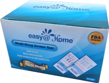 EasyHome 10 Pack 4 Panel Instant Urine Drug Test - Cocaine COC Marijuana THC Opiates OPI MethAmphetamine mAMP  MET EDOAP144