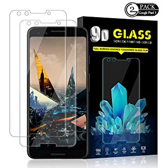 Google Pixel 3 Screen Protector by YEYEBF, [2 Pack] Tempered Glass Screen Protector [HD-Clear][Anti-Glare][Bubble-Free][Anti-Scratch][3D Touch] Screen Protector Glass for Google Pixel 3
