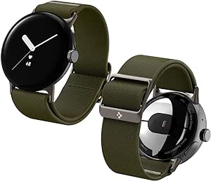 Spigen Lite Fit Designed For Google Pixel Watch 2/Pixel Watch Band Nylon Solo Loop Band (2023/2022)