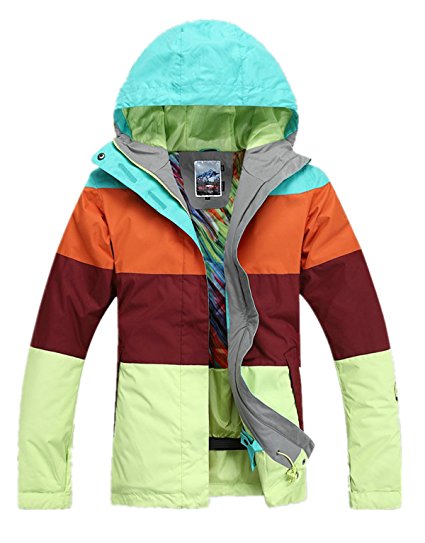 APTRO Women's High Windproof Technology Colorfull Printed Ski Jacket Wear