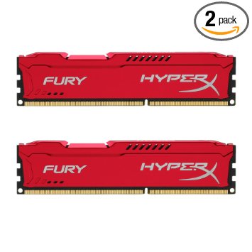 Kingston HyperX FURY 8GB Kit (2x4GB) 1866MHz DDR3 CL10 DIMM - Red (HX318C10FRK2/8)