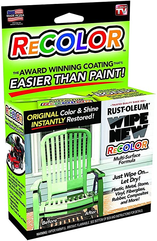 Wipe New Rust-oleum R6PCRTLKIT Recolor Paint Restorer with Wipe-On Applicator