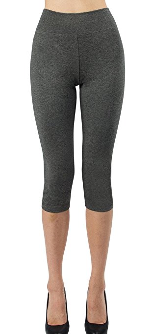 iLoveSIA Women's Capri Tights Workout Yoga Leggings XS S M L XL 0XL 1XL 2XL 3XL