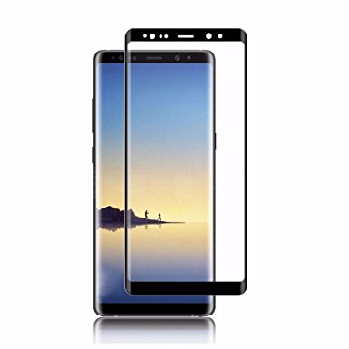 Galaxy Note 8 Screen Protector,[2 Pack] Samsung Galaxy Note 8 Tempered Glass Screen Protector, 9H Hardness, Bubble Free, Anti-Fingerprint HD Screen Protector Film(Black)