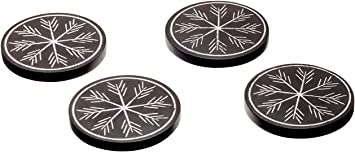 Lenox Alpine Carved 4-Piece Wooden Coaster Set