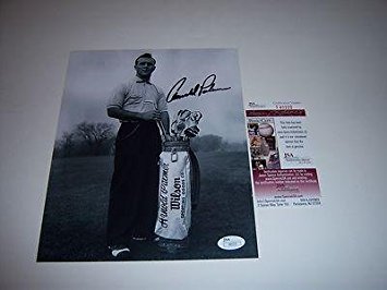 Arnold Palmer Signed Photograph - Masters Champ hof Golfer legend Jsa coa 8x10 - Autographed Golf Photos