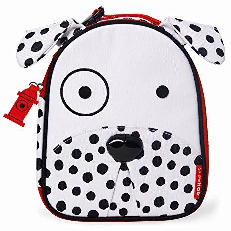 Skip Hop Zoo Lunchie Insulated Dalmatian Lunch Bag, White/Black