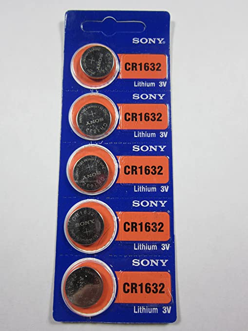 Sony 5x CR1632 BR1632 CR 1632 - 3V Lithium Button Cell Battery Batteries Genuine