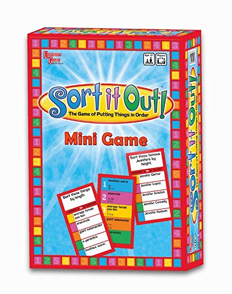 University Games BOX-01222 Sort It Out Mini Travel Game