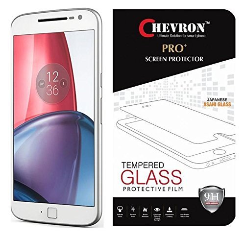 Chevron Premium Tempered Glass Screen Protector for Moto G Plus 4th Gen (G4)