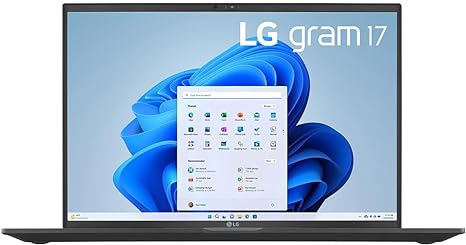 LG 2023 17” Ultralight WQXGA IPS Laptop 12-Core 13th Intel i7-1360P Iris Xe Graphics 32GB DDR4 1TB NVMe SSD 2xThunderbolt4 WiFi 6E HDMI Backlit KB Fingerprint Long Battery Windows 11 Pro w/RE USB