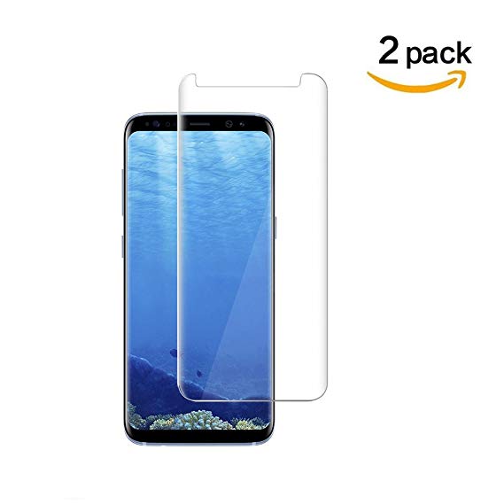 Galaxy S8 Screen Protector,NiceFuse Tempered Glass,9H Hardness[Anti-Scratch][Anti-Fingerprint][Bubble Free] for Samsung Galaxy S8 (2 Packs) clear