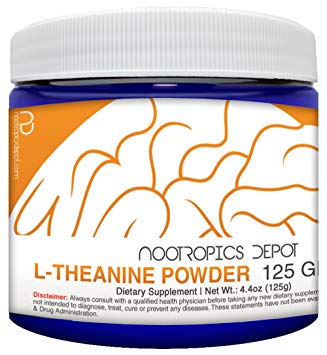 L-Theanine Powder 125 Grams | Promotes Relaxation | Supports Healthy Stress Levels   Sleep Cycles | Promotes Cognitive Function   Focus | Amino Acid Supplement