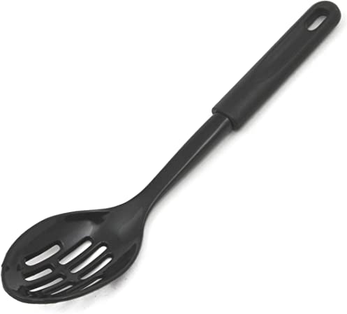 Chef Craft Basic Nylon Slotted Spoon, 11.5 inch, Black