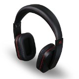 Geega Super Bass Clear Comfortable Wireless Portable Foldable Noise Reduction 2 Connections AptX Bluetooth 40 Headphones with Mic Black and Red