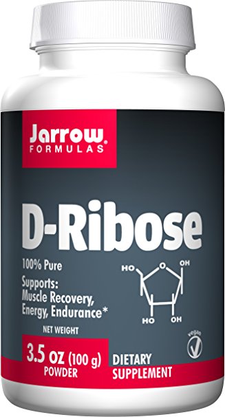 Jarrow Formulas Ribose Muscle Edge Powder, Supports Muscle Recovery, Energy, Endurance, 100g