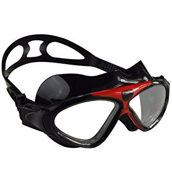 Ipow Seal Swim Mask Anti-Fog Watertight Large Clear Lens Waterproof Eyes Protection Adult Swimming Goggles With Quick-Fit Buckle Adjustable Strap For men and Women