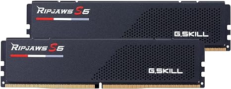 G.SKILL Ripjaws S5 Series (Intel XMP 3.0) DDR5 RAM 64GB (2x32GB) 6800MT/s CL34-45-45-108 1.40V Desktop Computer Memory UDIMM - Matte Black (F5-6800J3445G32GX2-RS5K)