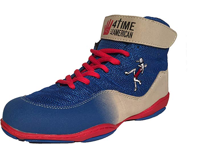 4-Time All American The Patriot, Blue Wrestling Shoes Youth Sizes 1-6