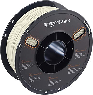 AmazonBasics PLA 3D Printer Filament, 1.75mm, Glow, 1 kg Spool