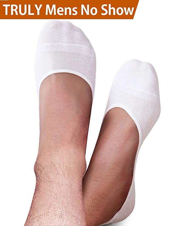 VERO MONTE 4 Pairs Mens TURLY No Show Socks Low Cut Socks - Summer Socks for Men