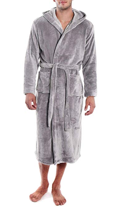 Verabella Men's & Women's Ultra-Soft Plush Bath Robes w/Hoodie