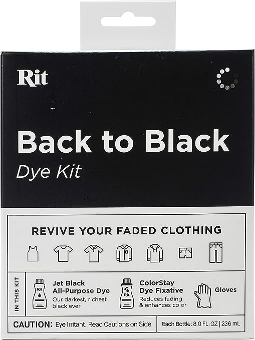 Rit Back to Black Dye Kit, 5.88 x 5 x 2.38