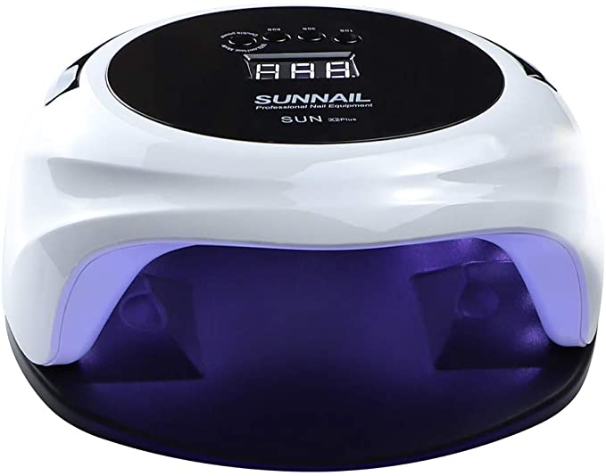75W/54W UV LED Nail Lamp, LEDGLE Smart Nail Dryer Nail Dryer Curing Lamps Nail Polish Dryer with 4 Timer Settings, Advanced Sensor