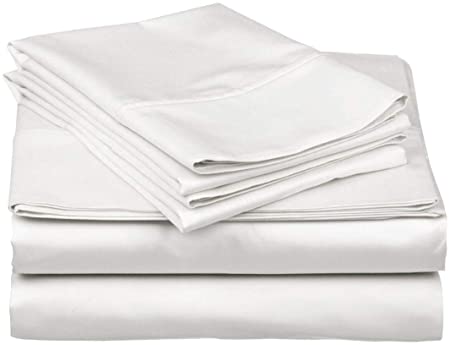 Boating Sheet Set - 100% Egyiptan Cotton 800 Thread-Count Universal XL V Berth The Best Boat XL V Berth Bedding Fits mattresses up to 6” Depth - Great Gift for Boaters! (White Solid)
