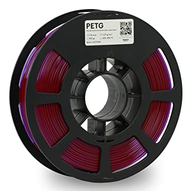 KODAK PETG Filament 1.75mm for 3D Printer, Translucent Purple PETG, Dimensional Accuracy  /- 0.02mm, 750g Spool (1.7lbs) PETG Filament 1.75 Used as 3D Filament Consumables to Refill Most FDM Printers