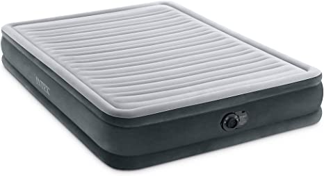 Intex Dura-Beam Deluxe Comfort Plush Airbed Series with Internal Pump (2021 Model)