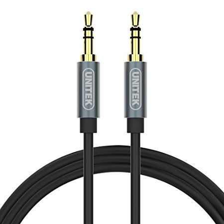 UNITEK 3.5mm Male to Male Coiled Stereo Audio Cable - 5 ft Stretched Length for Connecting Car Stereo to iPhone, iPad or Samsung, LG, HTC, Motorola, Sony Android Smart phones, tablets, Media Players